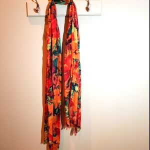 Beautiful colorful scarf. 71 in long